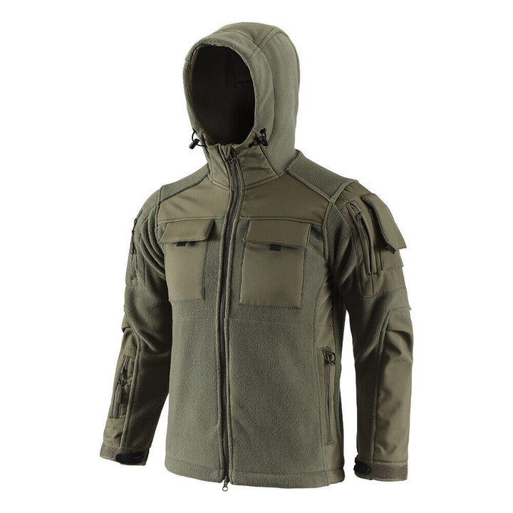 Reinforced Tactical Hooded Fleece Jacket