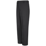 PolyCotton Unhemmed Industrial Dress Pants, Black/Brown