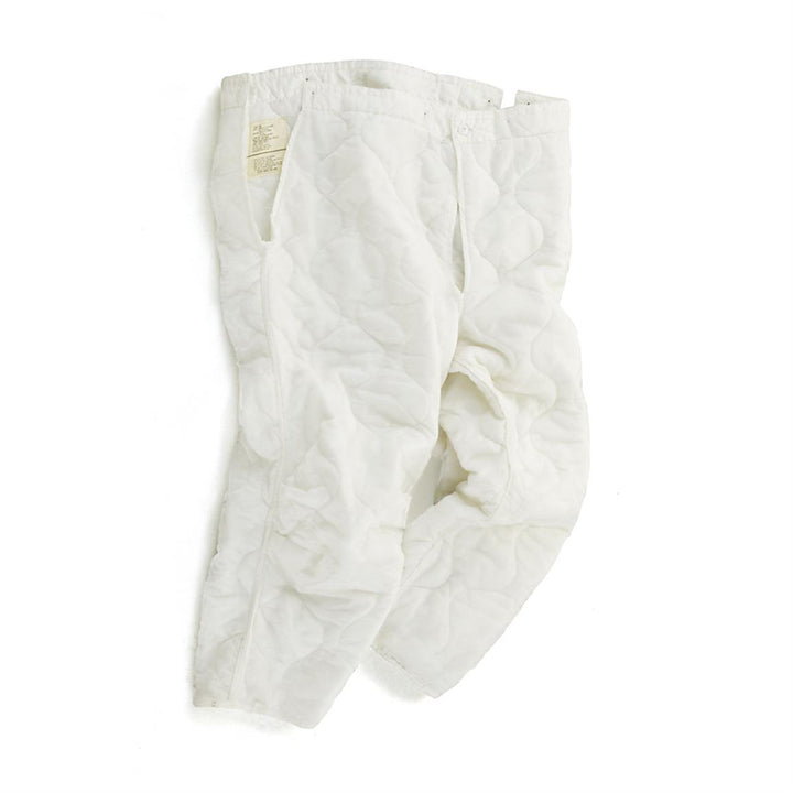 Vintage G.I. M-65 Quilted Pants Liner, White Arctic Snow
