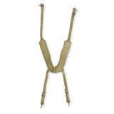 Used GI Canvas OD H Strap Suspenders, M-1956