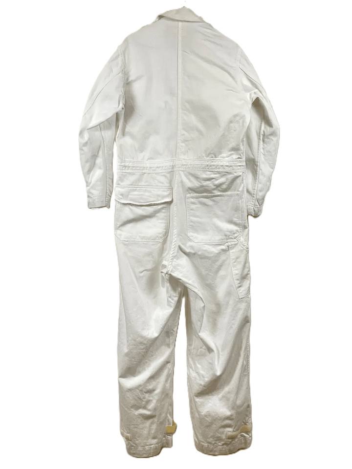 Used US CMU-3/P White Cotton Sateen Coveralls
