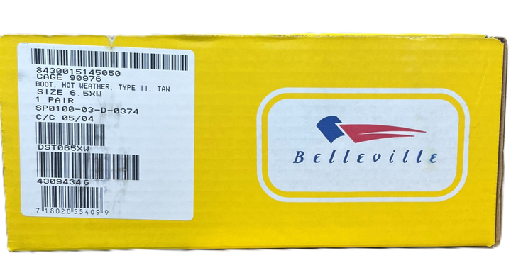 G.I., HW, 3-Layer Boots by Belleville, Type II Desert Tan NIB