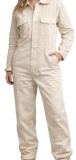 New Vintage G.I. Explosive Handler's Coverall, Cotton Sateen, White,