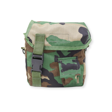 2 Qt. Molle Water Canteen/Bladder Cover - Woodland Camo