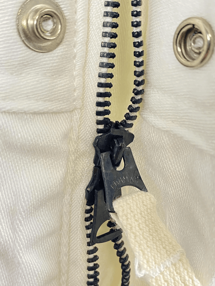 Used US CMU-3/P White Cotton Sateen Coveralls