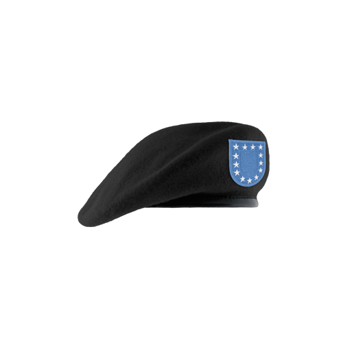 GI US ARMY Black Beret with Flash