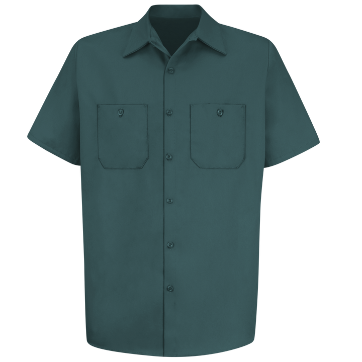 Wrinkle-Resistant Cotton Work Shirt W/ Pockets