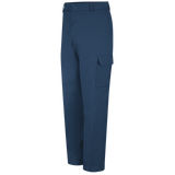 PolyCotton Unhemmed Industrial Cargo Pants, Navy