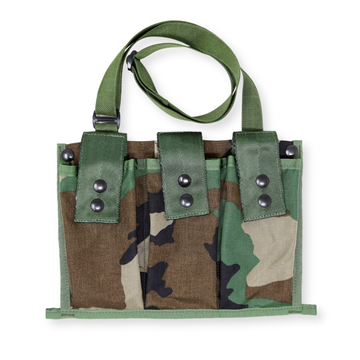 MOLLE II 6-Magazine Bandoleer Pouch – U.S. Made, Woodland Camo