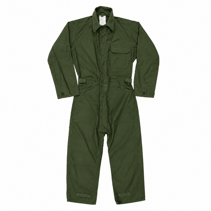 G.I. Vintage Cotton Sateen Type 1 Utility Coverall W/ Velcro Closure, OD