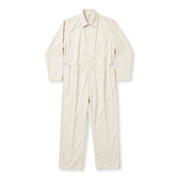 New Vintage G.I. Explosive Handler's Coverall, Cotton Sateen, White,