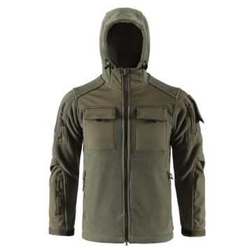 Reinforced Tactical Hooded Fleece Jacket