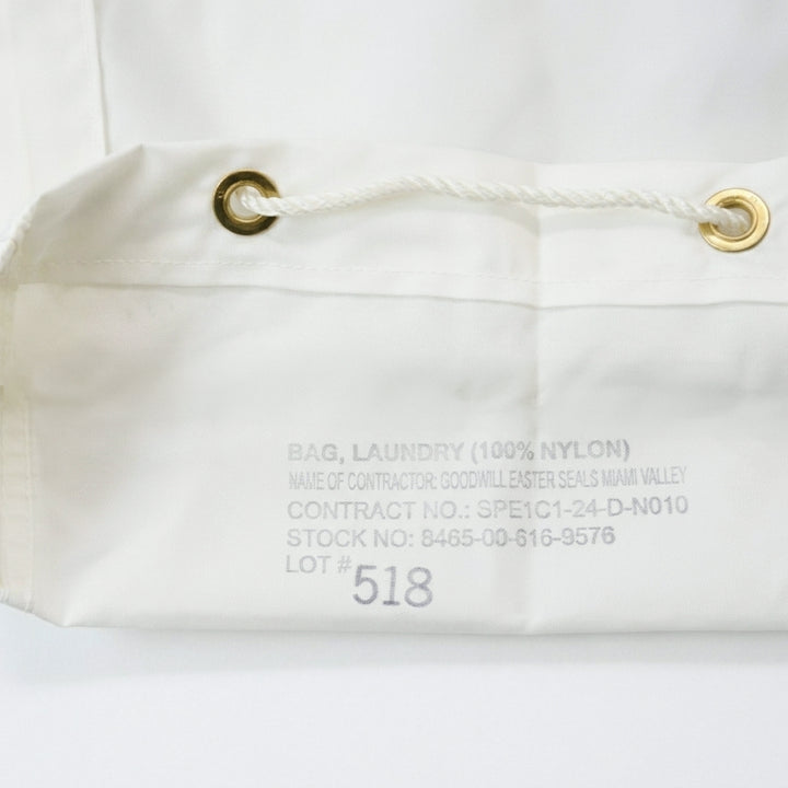 USGI Laundry Bag, White - Made in the US - NEW