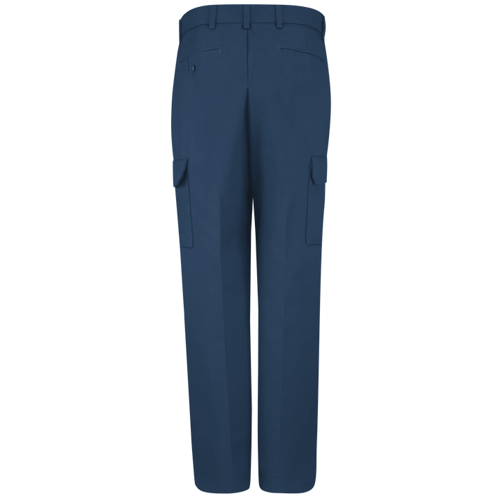 PolyCotton Unhemmed Industrial Cargo Pants, Navy