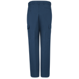 PolyCotton Unhemmed Industrial Cargo Pants, Navy