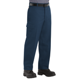 PolyCotton Unhemmed Industrial Cargo Pants, Navy