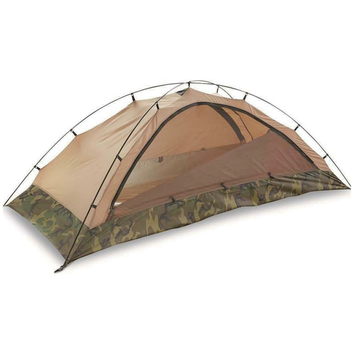 One Person Combat Tent - Woodland Camo - Used