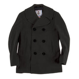 Men's Authentic Wool Blend Peacoat— Black & Oxford Grey