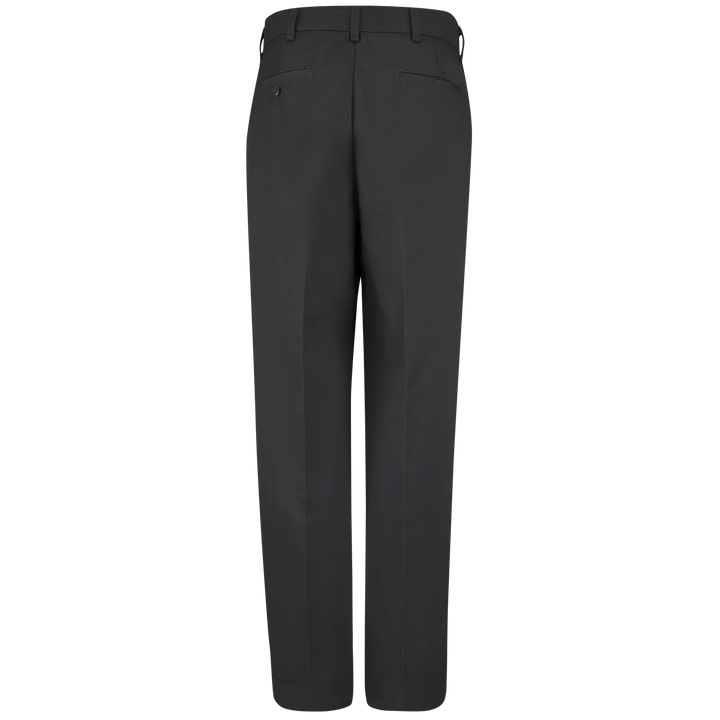 PolyCotton Unhemmed Industrial Dress Pants, Black/Brown