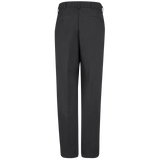 PolyCotton Unhemmed Industrial Dress Pants, Black/Brown