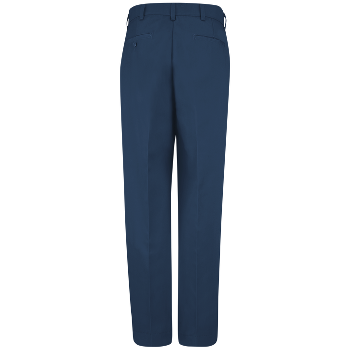 PolyCotton Unhemmed Industrial Dress Pants, Light Tan/Navy