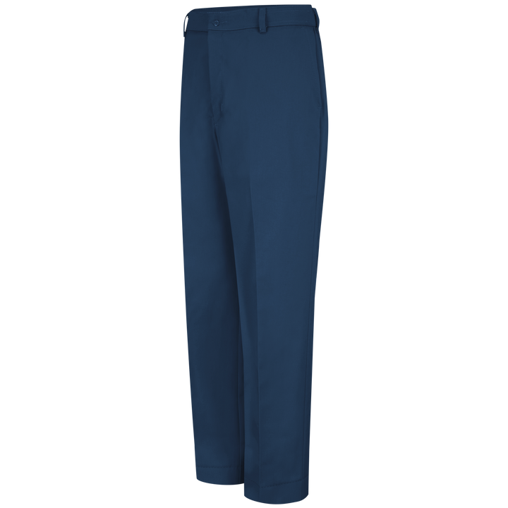 PolyCotton Unhemmed Industrial Dress Pants, Postman Blue/Spruce Green