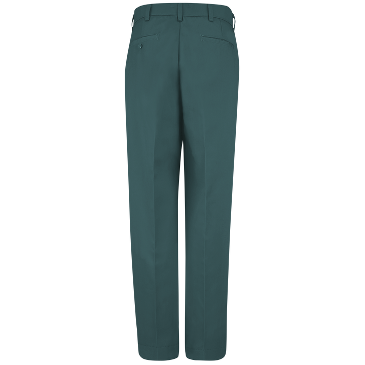 PolyCotton Unhemmed Industrial Dress Pants, Postman Blue/Spruce Green