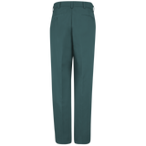 PolyCotton Unhemmed Industrial Dress Pants, Postman Blue/Spruce Green