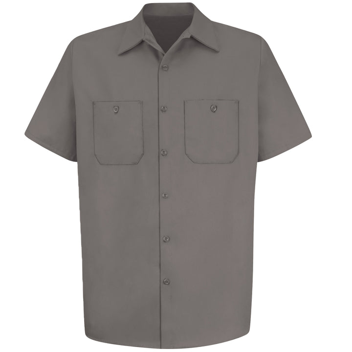 Wrinkle-Resistant Cotton Work Shirt W/ Pockets