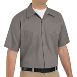 Wrinkle-Resistant Cotton Work Shirt W/ Pockets