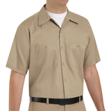 Wrinkle-Resistant Cotton Work Shirt W/ Pockets