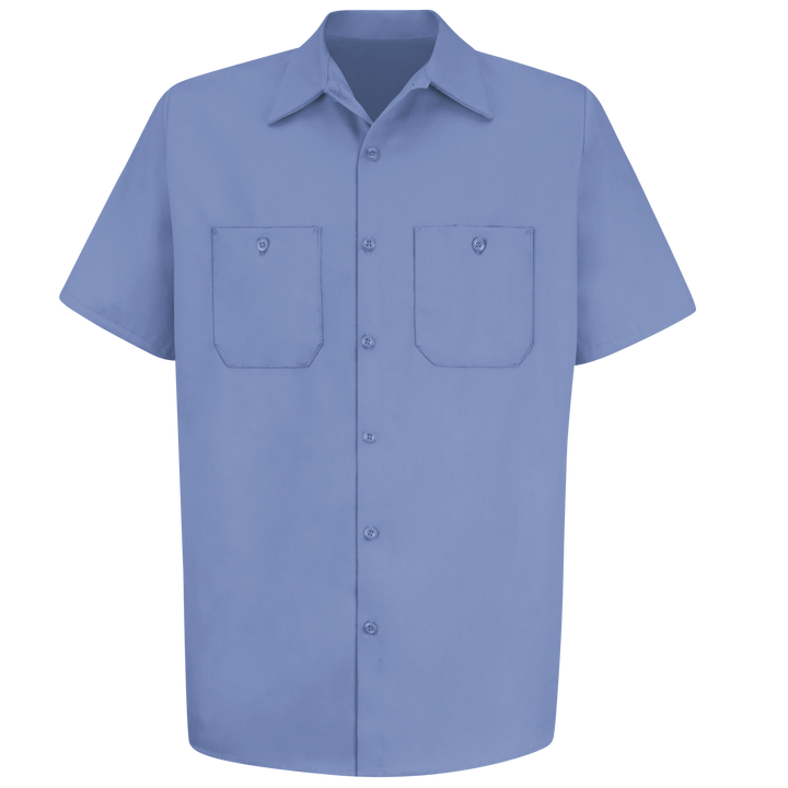 Wrinkle-Resistant Cotton Work Shirt W/ Pockets