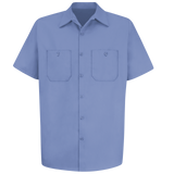 Wrinkle-Resistant Cotton Work Shirt W/ Pockets