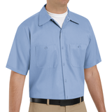 Wrinkle-Resistant Cotton Work Shirt W/ Pockets