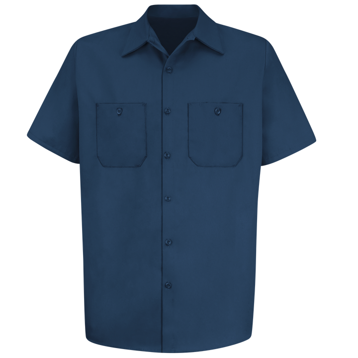 Wrinkle-Resistant Cotton Work Shirt W/ Pockets