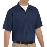 Wrinkle-Resistant Cotton Work Shirt W/ Pockets