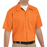 Wrinkle-Resistant Cotton Work Shirt W/ Pockets