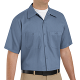 Wrinkle-Resistant Cotton Work Shirt W/ Pockets