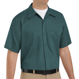 Wrinkle-Resistant Cotton Work Shirt W/ Pockets