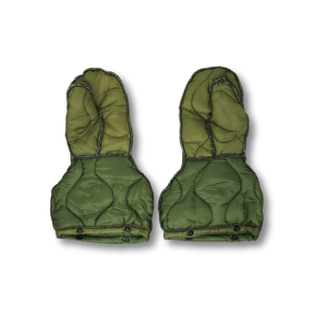 Gloves, Extreme Cold Weather Mitten Quilted Insert, G.I., OD, Size L