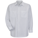 Poly/Cotton Stripe Work Shirt W/ Pockets