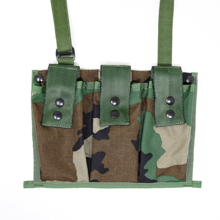 MOLLE II 6-Magazine Bandoleer Pouch – U.S. Made, Woodland Camo