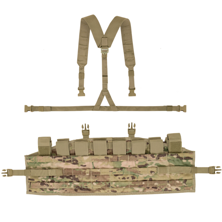 GI MOLLE II TAP Panel Vest W/ Harness— Used, Multicam