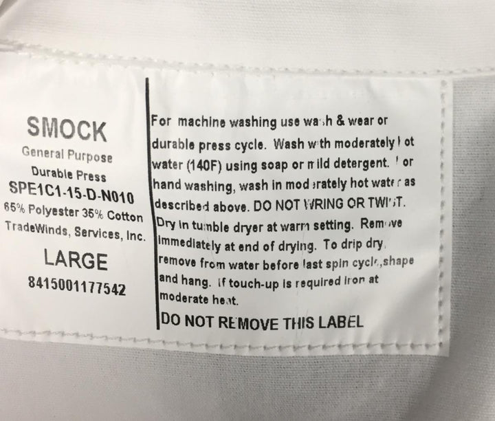 G.I. General Purpose (Lab Coat) Smock, White