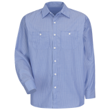 Poly/Cotton Stripe Work Shirt W/ Pockets