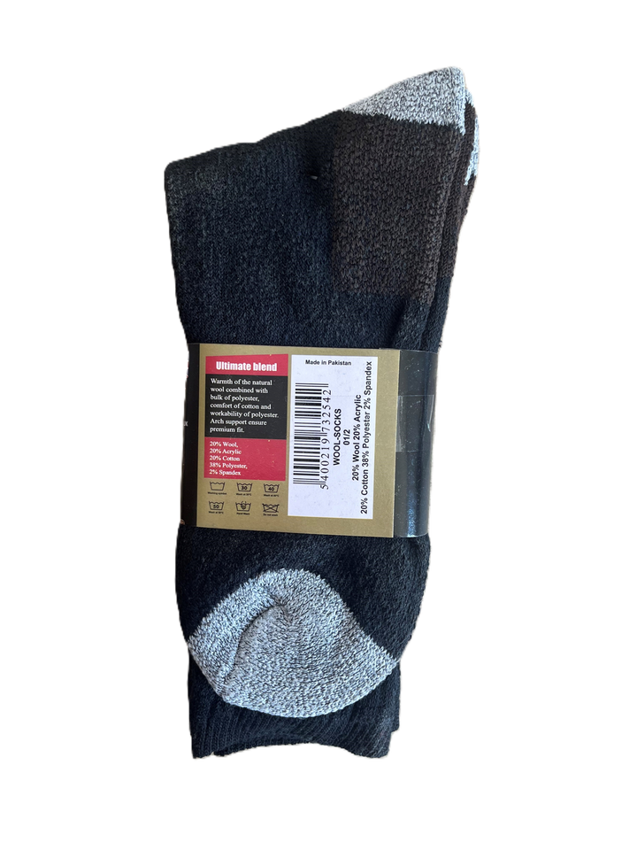 Military Boot Socks, Wool Blend (2 pairs)