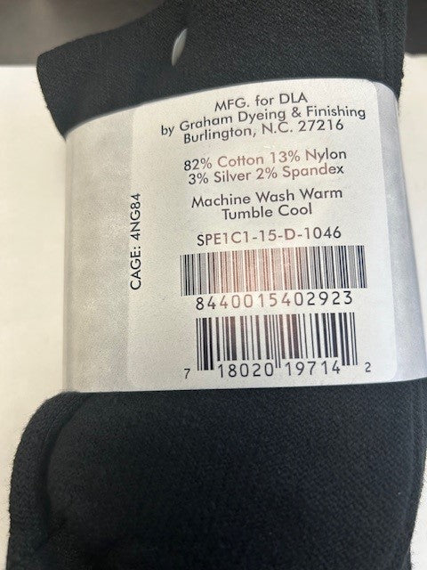 G.I. Black Anti-Microbial Cotton Socks – 12 Pairs, Size Small (SIZE 9-11)