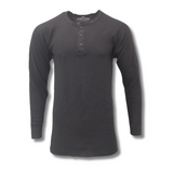 Midweight Cotton Henley Thermal Top