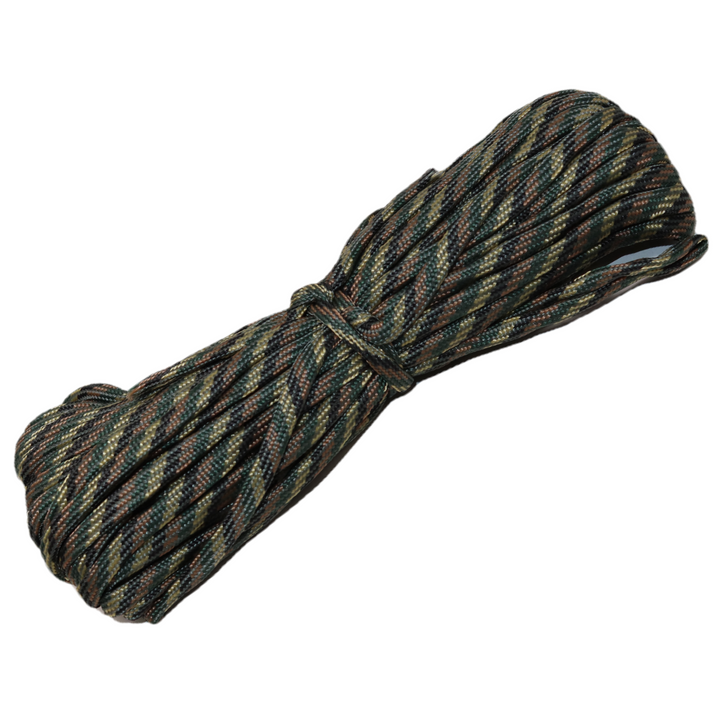 50' Braided Nylon Rope— Woodland Camo