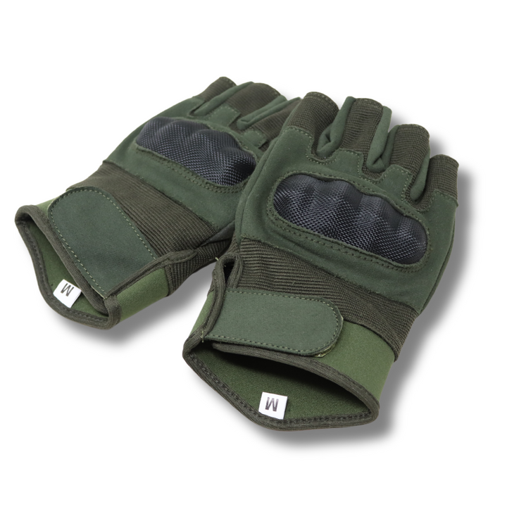 Half Finger Hard Knuckle Combat Gloves